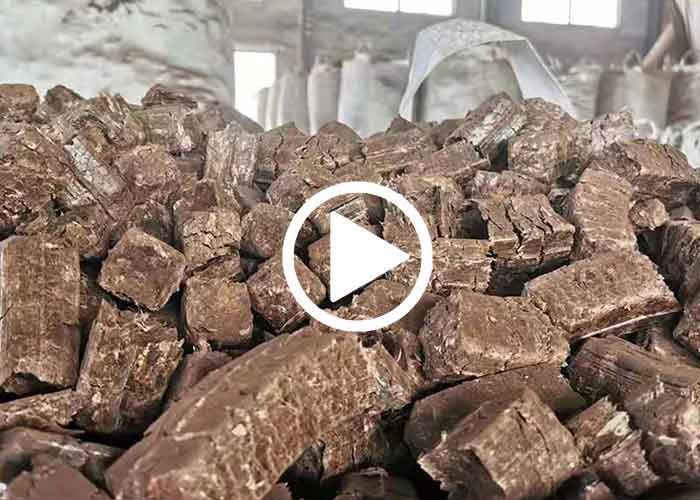 briquettes from ring mold briquette press