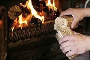 sawdust briquettes